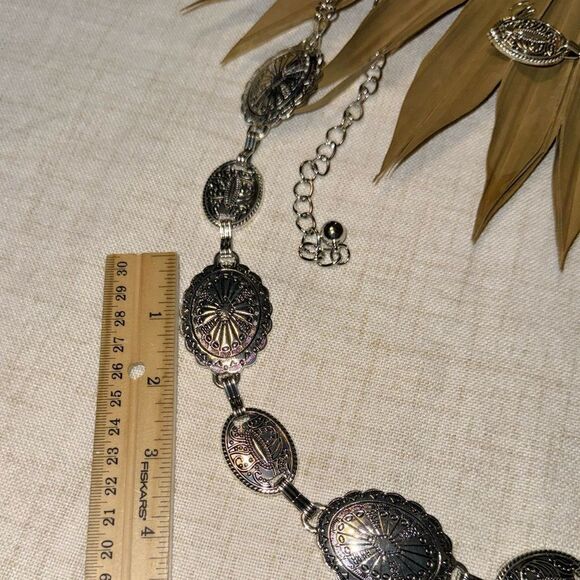 Boho silver belt M470 - Picture 5 of 5